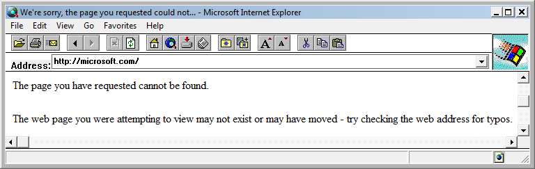 Internet Explorer 2.01 (2.01.046) in Windows Vista