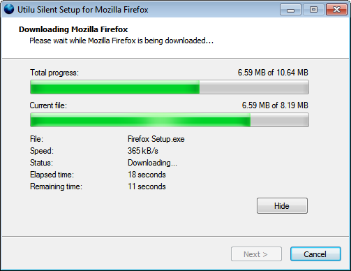 Utilu Silent Setup for Mozilla Firefox software